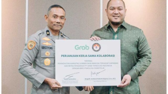 Kerjasama Polri Grab