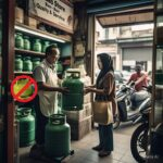 Ilustrasi Pengecer Gas