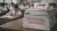 Ilustrasi Larangan Jual Beli LKS di Sekolah