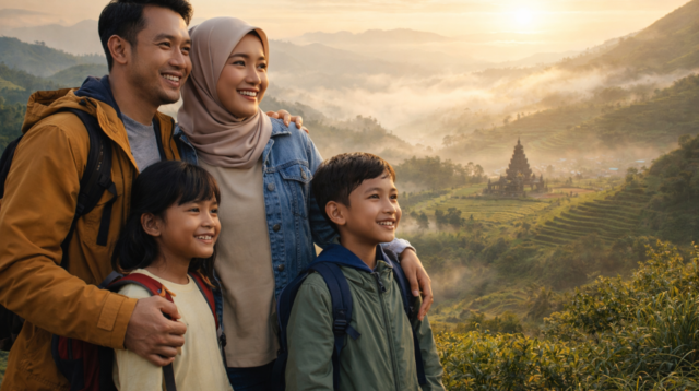 Ilustrasi Liburan Kelurga