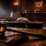 Ilustrasi sidang vonis Jekson Sihombing di Pengadilan Negeri Pekanbaru terkait kasus aktivisme dan korporasi