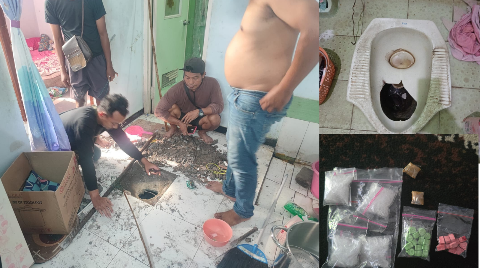 Barang Bukti Dibuang ke Closet