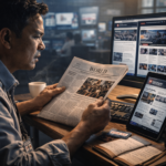 Ilustrasi Jurnalis Profesional Ilustrasi Jurnalis Profesional