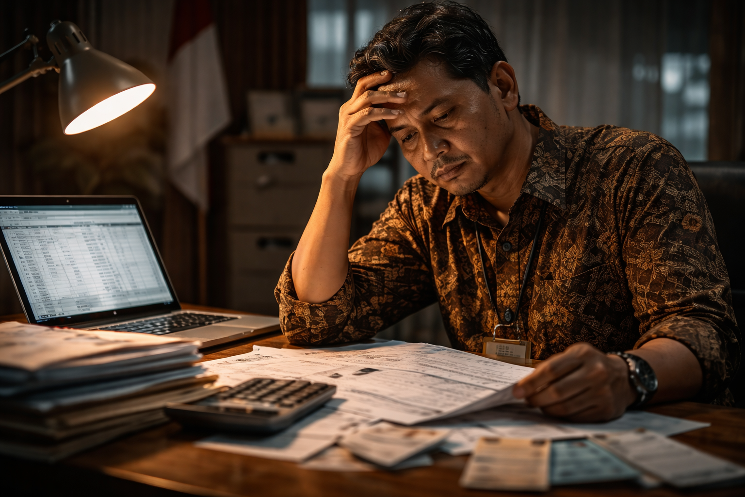 Ilustrasi Kepala Sekolah dengan Beban kerja